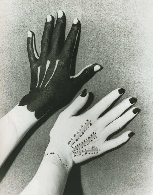 Man Ray, Hands painted by Picasso, 1935
